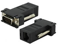 Пассивный удлинитель (А) VGA, RJ-45 to VGA(male) Q100