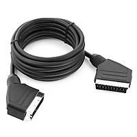 Кабель Merlion SCART (папа)-SCART (папа) 1.2м, (пакет), Q125