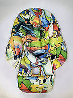 Чохол DavLu до стільчика для годування Peg Perego Siesta Зелена абстрація (Ch-n-4-4)