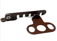 Гребенка ограничитель откидывания или открывания металлопластикового окна под ручку металл Akpen коричневый
