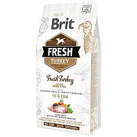 Brit Fresh Turkey with Pea Adult Fit & Slim 2,5 кг корм для собак Бріт Фреш Індичка та Горох
