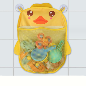 Дитяча сітка органайзер в ванну для зберігання іграшок на присосках "Каченя"