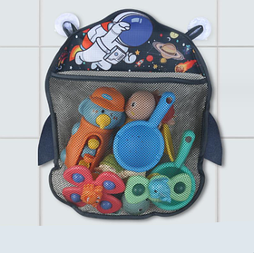 Дитяча сітка органайзер в ванну для зберігання іграшок на присосках "Космос"