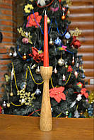 Дерев'яні свічники в скандинавському стилі, свічники ручної роботи Високий Дуб