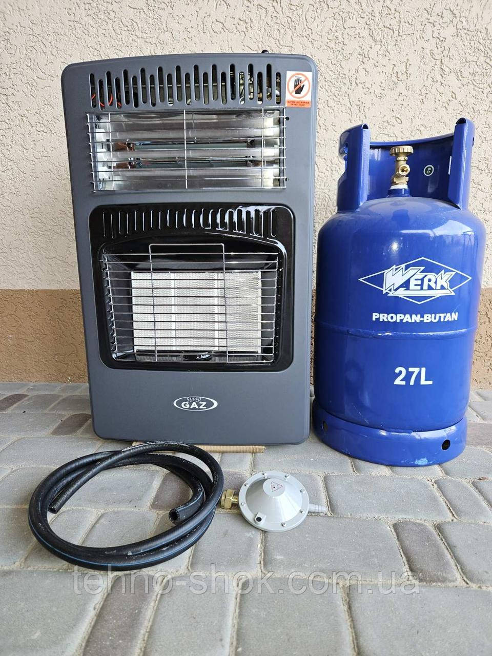 Газовий обігрівач KH10E Turbo + балон 27л ( вентилятор - електро ТЕНи )