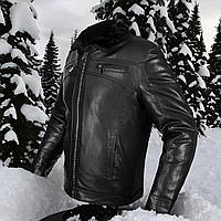 Дубленка молодежная,куртка зимняя с натуральной кожи. 50