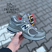 Чоловічі зимові кросівки New Balance 2002R Gore-Tex Grey хутро, Зимові Нью Беланс 2002R гортекс сірі на хутрі