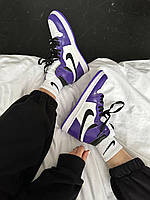 Женские кроссовки Nike Air Jordan 1 Retro Purple Court
