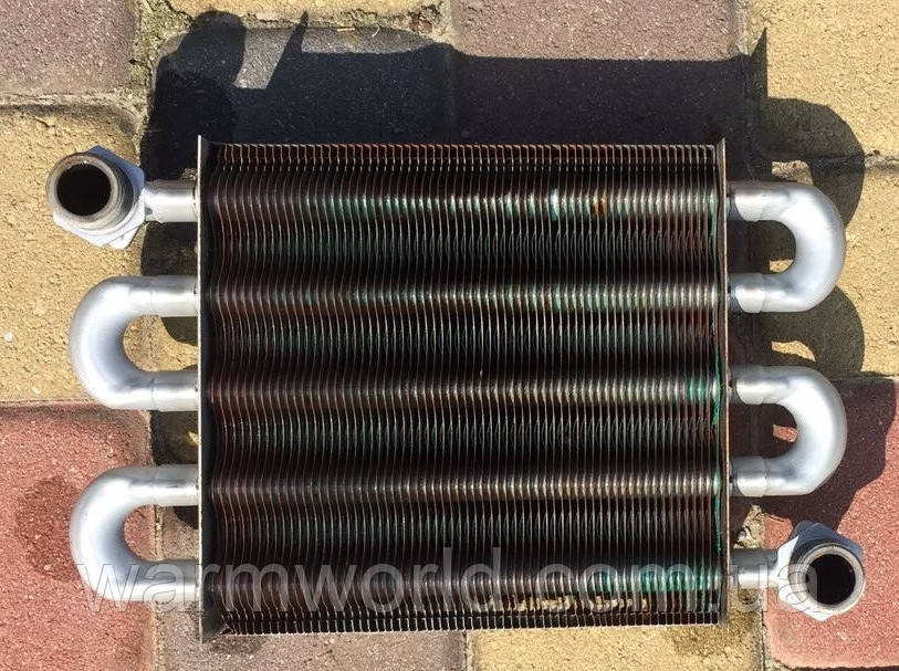 2.55.35.00000 Теплообмінник первинний TeploWest АГД 18-С-М 180 х 190 мм, фото 1