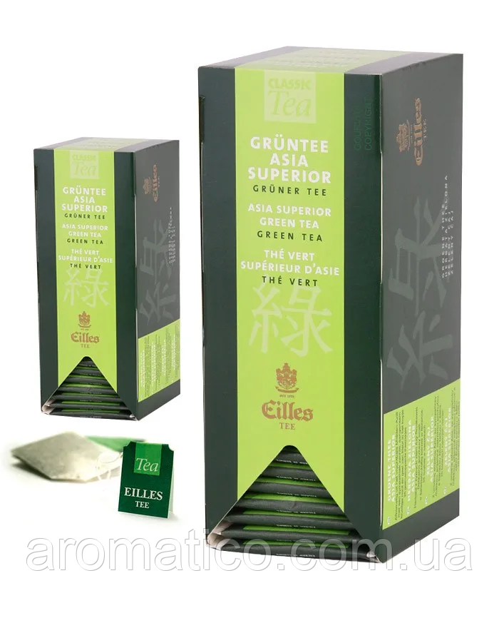 Чай "Eilles" Азія Суперіор зелений в пакетиках, 25*1,7 г