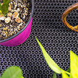 Килимок підкладка під горщик вазон кашпо, водовідштовхувальний брудозахисний OSPORT 60х50 см (R-00048) Чорний, фото 2