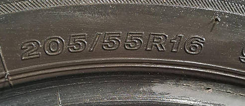 Шини б/у зимові 205/55R16 Bridgestone Blizzak LM-32, фото 4
