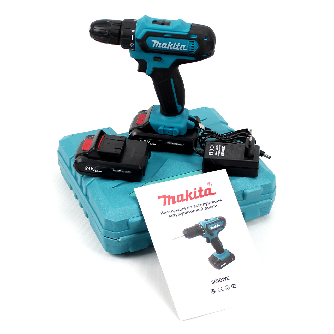Шуруповерт Makita 550 DWE | 24V 5A/H Li-Ion | Аккумуляторный.
