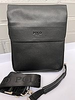 Чоловіча шкіряна вертикальна сумка від фірми POLO (гуртом/роздріб)