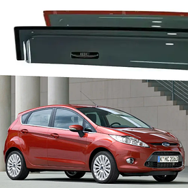 Дефлектори вікон вітровики для авто Ford Fiesta хітчбек 5d 2008-2017 (скотч) HIC