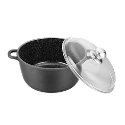 Каструля алюмінієва з кришкою і керамічним антипригарним покриттям 1 л Maestro MR-4616C