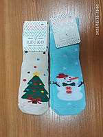 Шкарпетки дитячі Новорічні махрові з малюнком "Legko Exclusive" р.18
