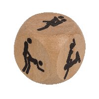 Дерев'яний кубик Kama Sutra Wooden Dice, 3 x 3 см Bomba