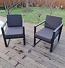 Крісло ЛОФТ KYB + подушки, м'яке, комфортне для офісу, дому, дачі, фото 4