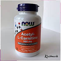 Now Acetyl-L-Carnitine Ацетил-L-карнітин (ALC), 500 мг, 100 капсул