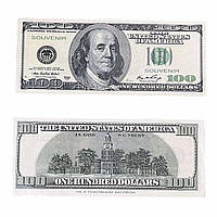Сувенірні гроші 100 доларів, 80 шт/уп