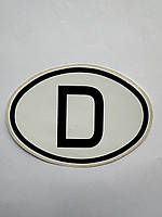 Наклейка на авто знак "D"