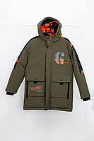 Зимова куртка, пальто для хлопчика підлітка 150, 180
