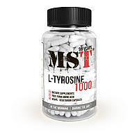 Аминокислота Тирозин MST Nutrition L-Tyrosine 1000, 90 капсул, 45 порций