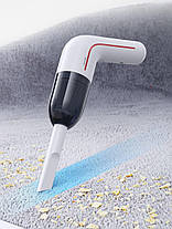 Автомобільний пилосос Usams US-ZB253 Mini Handheld Vacuum Cleaner LEJ Series White, фото 3