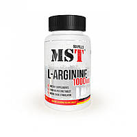 Аминокислота Аргинин MST Nutrition L-Arginine 1000, 90 таблеток, 30 порций