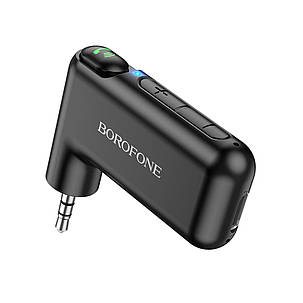 Bluetooth-ресивер BOROFONE BC35 Wideway car AUX BT receiver Bkack, фото 2