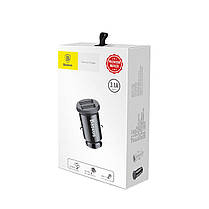 Автомобільний зарядний пристрій Baseus Grain Car Charger 3.1A Black, фото 3
