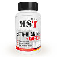 Аминокислота Бета Аланин и Кофеин MST® Beta Alanine + Caffeine 90 таблеток