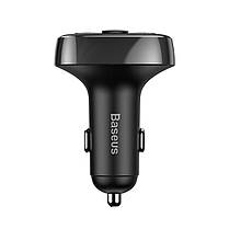 АЗП з FM-модулятор Baseus T typed Bluetooth MP3 charger with car holder(Standard edition)Black, фото 3
