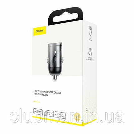 АЗП Baseus Tiny Star Mini PPS quick charger suit(Type-C to IP 18W Cable 1m ) Gray, фото 3