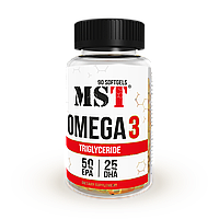 Триглицериды Омега 3 MST® Omega 3 TRIGLYCERIDE, EPA 500 DHA 250, 90 капсул