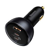 АЗП Baseus Qualcomm Quick Charge 5 Technology Multi-Port Fast Charge Car Charger C+C+U 160W set Gray, фото 5
