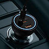 АЗП Baseus Qualcomm Quick Charge 5 Technology Multi-Port Fast Charge Car Charger C+C+U 160W set Gray, фото 8