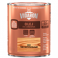 Масло для деревини Vidaron Olej do drewna D02 тік натуральний 2.5 л