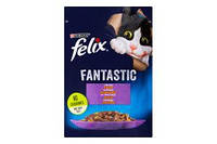 Вологий корм Purina Felix Fantastic для дорослих кішок, з ягнятком, шматочки в желе, 85 г 85 г