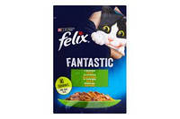 Вологий корм Purina Felix Fantastic для дорослих кішок, з кроликом, шматочки в желе, 85 г 85 г