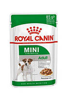 ROYAL CANIN MINI ADULT ВОЛОГИЙ КОРМ ДЛЯ ДОРОСЛИХ СОБАК ДРІБНИХ РОЗМІРІВ (4-10КГ, 10МІСЯЦІВ - 12РОКІВ), 85Г 85