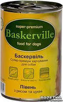 Вологий корм для собак Baskerville Півень з рисом та цукіні. 0.8 кг