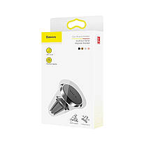 Тримач для мобільного Baseus Small Ears Magnetic Air Outlet Type Black, фото 3