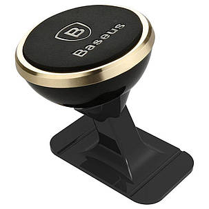 Тримач для мобільного Baseus Magnetic Mount Holder (Paste Type) Gold, фото 3