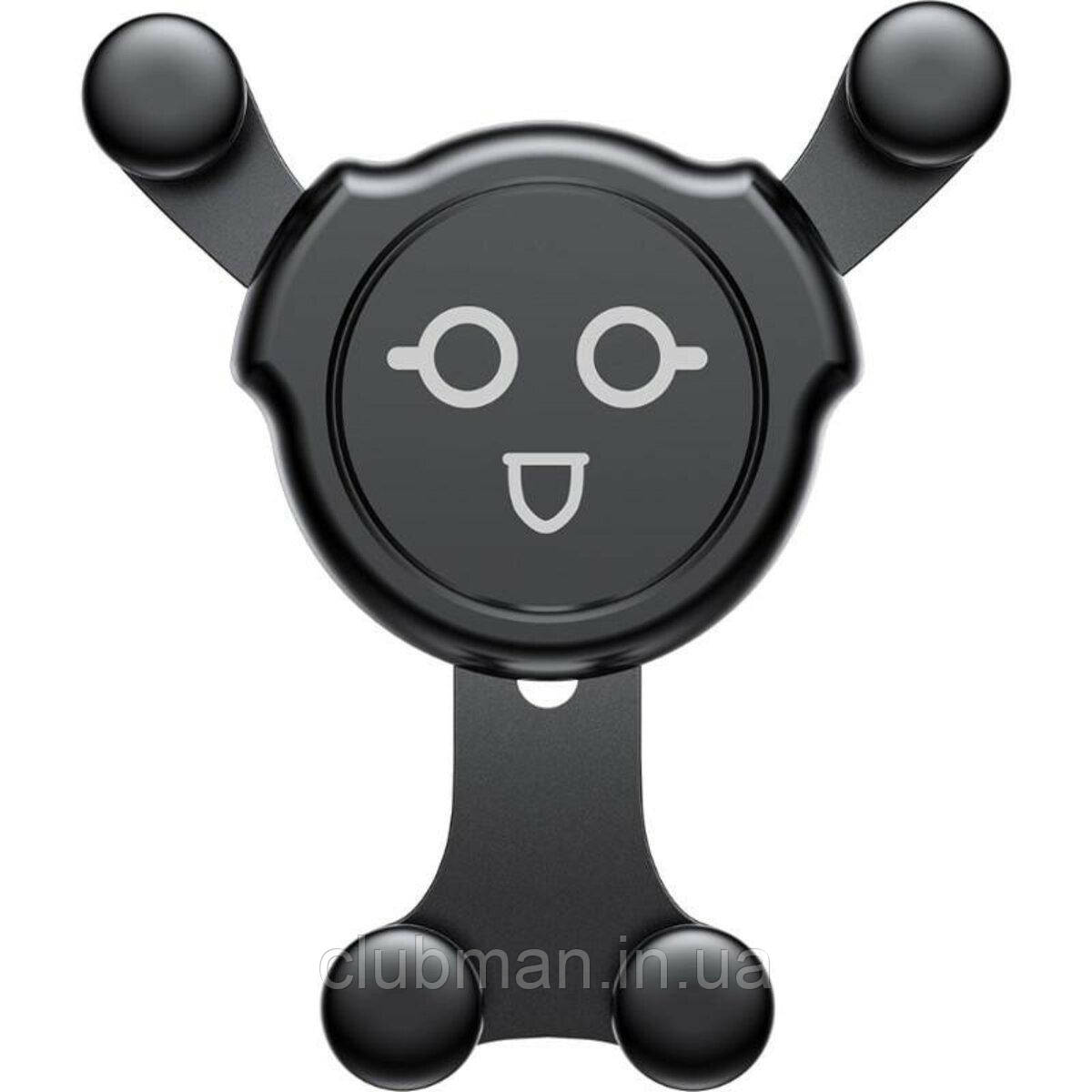 Тримач для мобільного Baseus Emoticon Gravity Car Mount EMKX Black