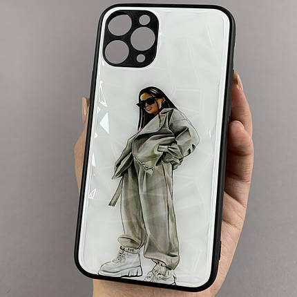Чохол для Apple iPhone 11 Pro Ladies з 3д ефектом з принтом чохол на телефон айфон 11 про фешен дівчинка, фото 1