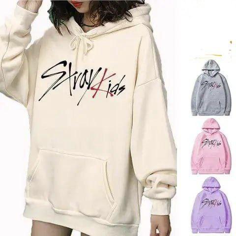 Жіноче подовжене худі з принтом "Stray Kids"