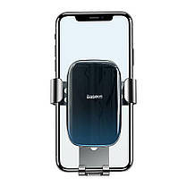 Тримач для мобільного Baseus Glaze Gravity Car Mount Black, фото 6