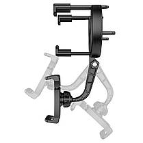 Тримач для мобільного BOROFONE BH49 Roller rearview mirror car holder Black, фото 3